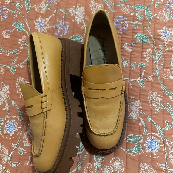 Brand new Free People tan loafers! - Picture 2 of 5